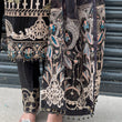 Load image into Gallery viewer, NEW CHEVRON CHIFFON COLLECTION- READY TO WEAR - WITH CHIFFON EMBROIDERED BORDER SCARF