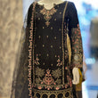 Load image into Gallery viewer, Kashish Vol - 2 Chiffon Shirt With Silk Garara & Net Scarf Eid Collection 2024 -RN04- Black