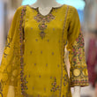 Load image into Gallery viewer, Kashish Vol - 2 Chiffon Shirt With Silk Garara & Net Scarf Eid Collection 2024 -RN02- Olive Green