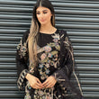 Load image into Gallery viewer, NEW CHEVRON CHIFFON COLLECTION- READY TO WEAR - WITH CHIFFON EMBROIDERED BORDER SCARF