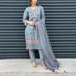 Load image into Gallery viewer, NURUL LUXURY LAWN VOL 1- READY TO WEAR - WITH CHIFFON SCARF