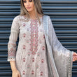 Load image into Gallery viewer, NURUL LUXURY LAWN VOL 1- READY TO WEAR - WITH CHIFFON SCARF