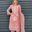 Load image into Gallery viewer, NURUL LUXURY LAWN VOL 1- READY TO WEAR - WITH CHIFFON SCARF - PINK