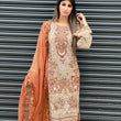 Load image into Gallery viewer, NEW CHEVRON CHIFFON COLLECTION- READY TO WEAR - WITH CHIFFON EMBROIDERED BORDER SCARF