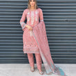 Load image into Gallery viewer, NURUL LUXURY LAWN VOL 1- READY TO WEAR - WITH CHIFFON SCARF - PINK