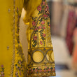 Load image into Gallery viewer, Kashish Vol - 2 Chiffon Shirt With Silk Garara & Net Scarf Eid Collection 2024 -RN02- Olive Green