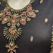 Load image into Gallery viewer, Kashish Vol - 2 Chiffon Shirt With Silk Garara & Net Scarf Eid Collection 2024 -RN04- Black
