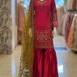 Load image into Gallery viewer, Kashish Vol - 2 Chiffon Shirt With Silk Garara & Net Scarf Eid Collection 2024 -RN01-Pink