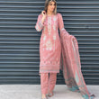 Load image into Gallery viewer, NURUL LUXURY LAWN VOL 1- READY TO WEAR - WITH CHIFFON SCARF - PINK