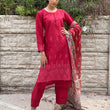 Load image into Gallery viewer, LAIBA-READY TO WEAR- CHIKANKARI EMBROIDERED LAWN WITH LAWN SCARF