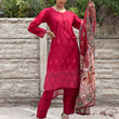 Load image into Gallery viewer, LAIBA-READY TO WEAR- CHIKANKARI EMBROIDERED LAWN WITH LAWN SCARF