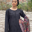 Load image into Gallery viewer, LAIBA-READY TO WEAR- CHIKANKARI EMBROIDERED LAWN WITH LAWN SCARF