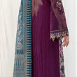 Load image into Gallery viewer, NEW CHEVRON CHIFFON COLLECTION- READY TO WEAR - WITH CHIFFON EMBROIDERED BORDER SCARF