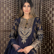 Load image into Gallery viewer, SHAGUN LUXURY BLOCKPRINT NAVI 2023