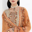 Load image into Gallery viewer, NEW CHEVRON CHIFFON COLLECTION- READY TO WEAR - WITH CHIFFON EMBROIDERED BORDER SCARF