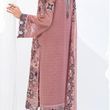 Load image into Gallery viewer, NEW CHEVRON CHIFFON COLLECTION- READY TO WEAR - WITH CHIFFON EMBROIDERED BORDER SCARF