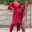 Load image into Gallery viewer, LAIBA-READY TO WEAR- CHIKANKARI EMBROIDERED LAWN WITH LAWN SCARF