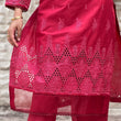 Load image into Gallery viewer, LAIBA-READY TO WEAR- CHIKANKARI EMBROIDERED LAWN WITH LAWN SCARF