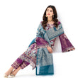 Load image into Gallery viewer, NEW CHEVRON CHIFFON COLLECTION- READY TO WEAR - WITH CHIFFON EMBROIDERED BORDER SCARF