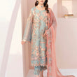 Load image into Gallery viewer, NEW CHEVRON CHIFFON COLLECTION- READY TO WEAR - WITH CHIFFON EMBROIDERED BORDER SCARF