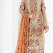 Load image into Gallery viewer, NEW CHEVRON CHIFFON COLLECTION- READY TO WEAR - WITH CHIFFON EMBROIDERED BORDER SCARF