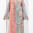 Load image into Gallery viewer, NEW CHEVRON CHIFFON COLLECTION- READY TO WEAR - WITH CHIFFON EMBROIDERED BORDER SCARF