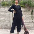 Load image into Gallery viewer, LAIBA-READY TO WEAR- CHIKANKARI EMBROIDERED LAWN WITH LAWN SCARF