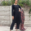 Load image into Gallery viewer, LAIBA-READY TO WEAR- CHIKANKARI EMBROIDERED LAWN WITH LAWN SCARF