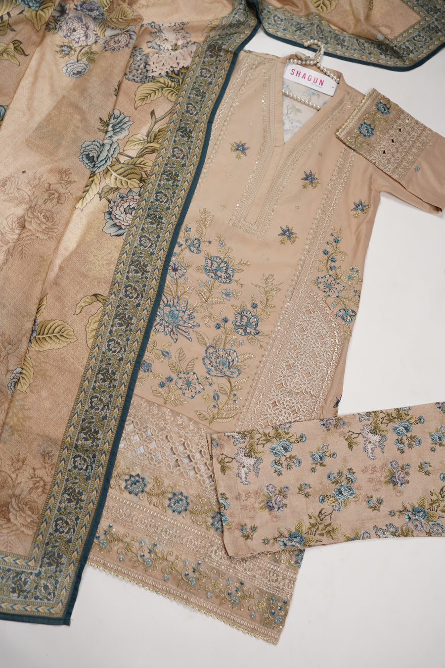ORIGINAL BIN SAEED EMBROIDERED COTTON EID COLLECTION FH-001