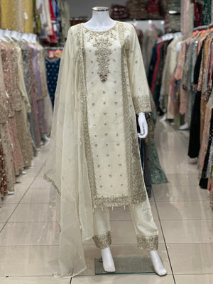 Rang-e-Jahaan Luxury Organza Collection 2024 - Ayzel 021