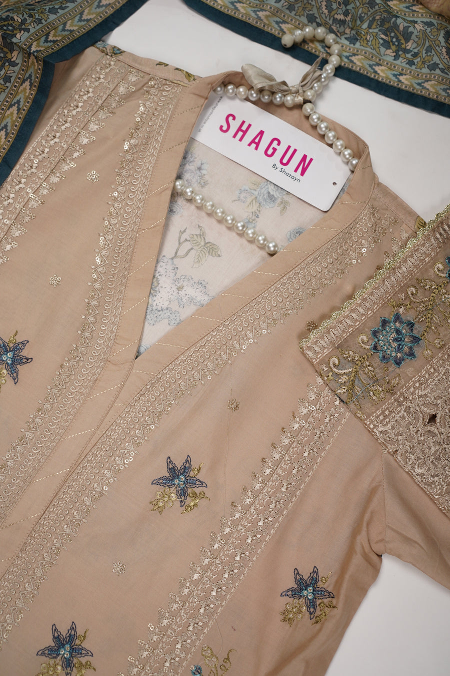 ORIGINAL BIN SAEED EMBROIDERED COTTON EID COLLECTION FH-001