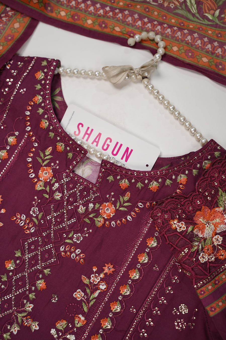 ORIGINAL BIN SAEED EMBROIDERED COTTON EID COLLECTION FH-005