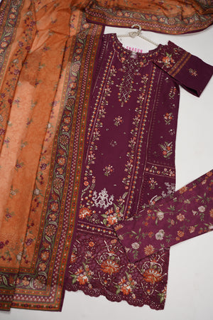 ORIGINAL BIN SAEED EMBROIDERED COTTON EID COLLECTION FH-005