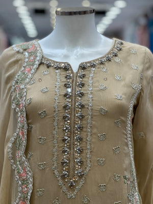 Shagun Exclusive Party Wear 3Pcs (Crushed Trouser )Suit -SE-03