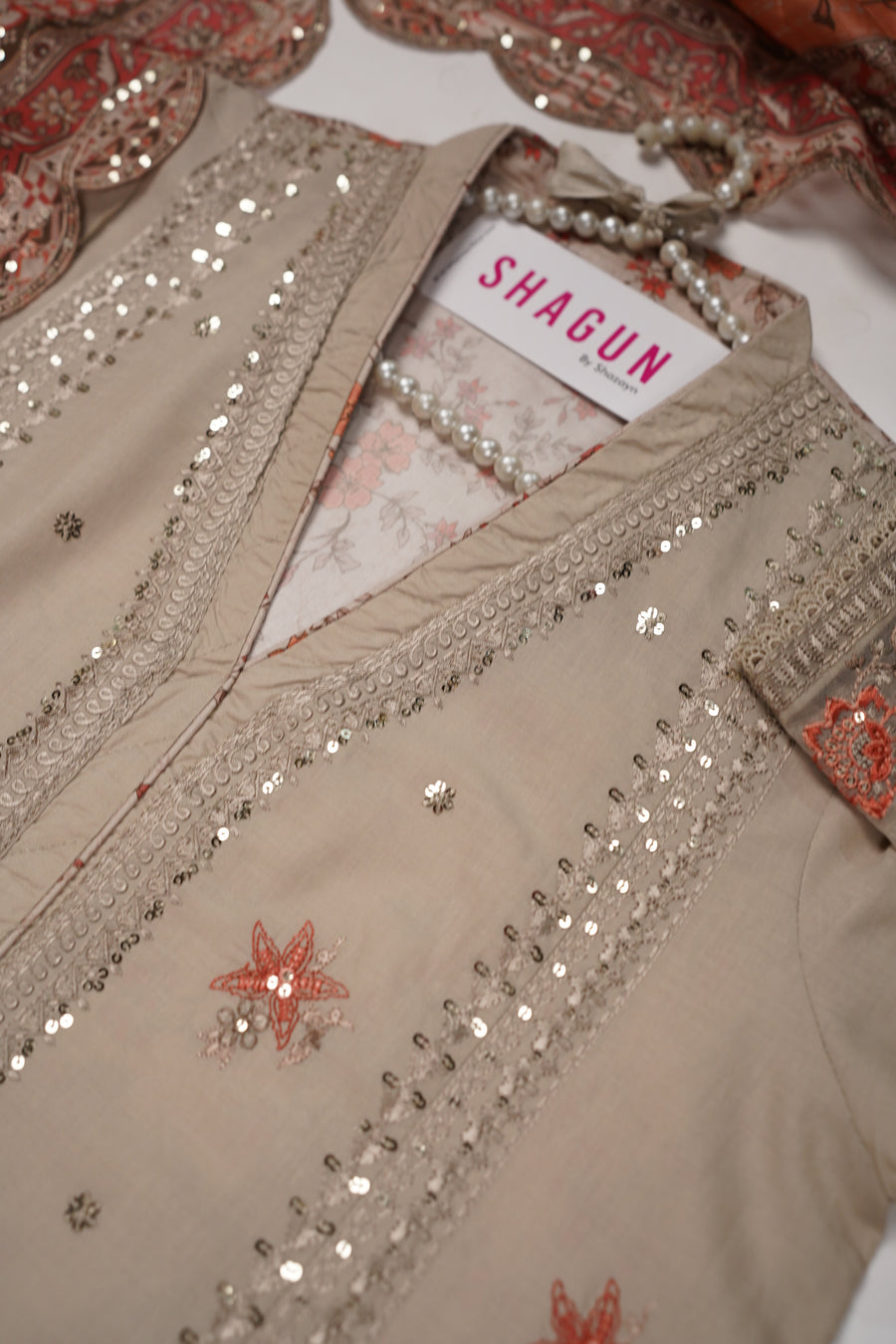 ORIGINAL BIN SAEED EMBROIDERED COTTON EID COLLECTION FH-002