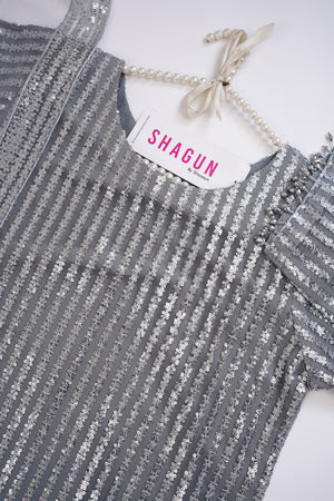 BAROQUE INSPIRED EID COLLECTION GLITTER 3PCS SUIT - 03