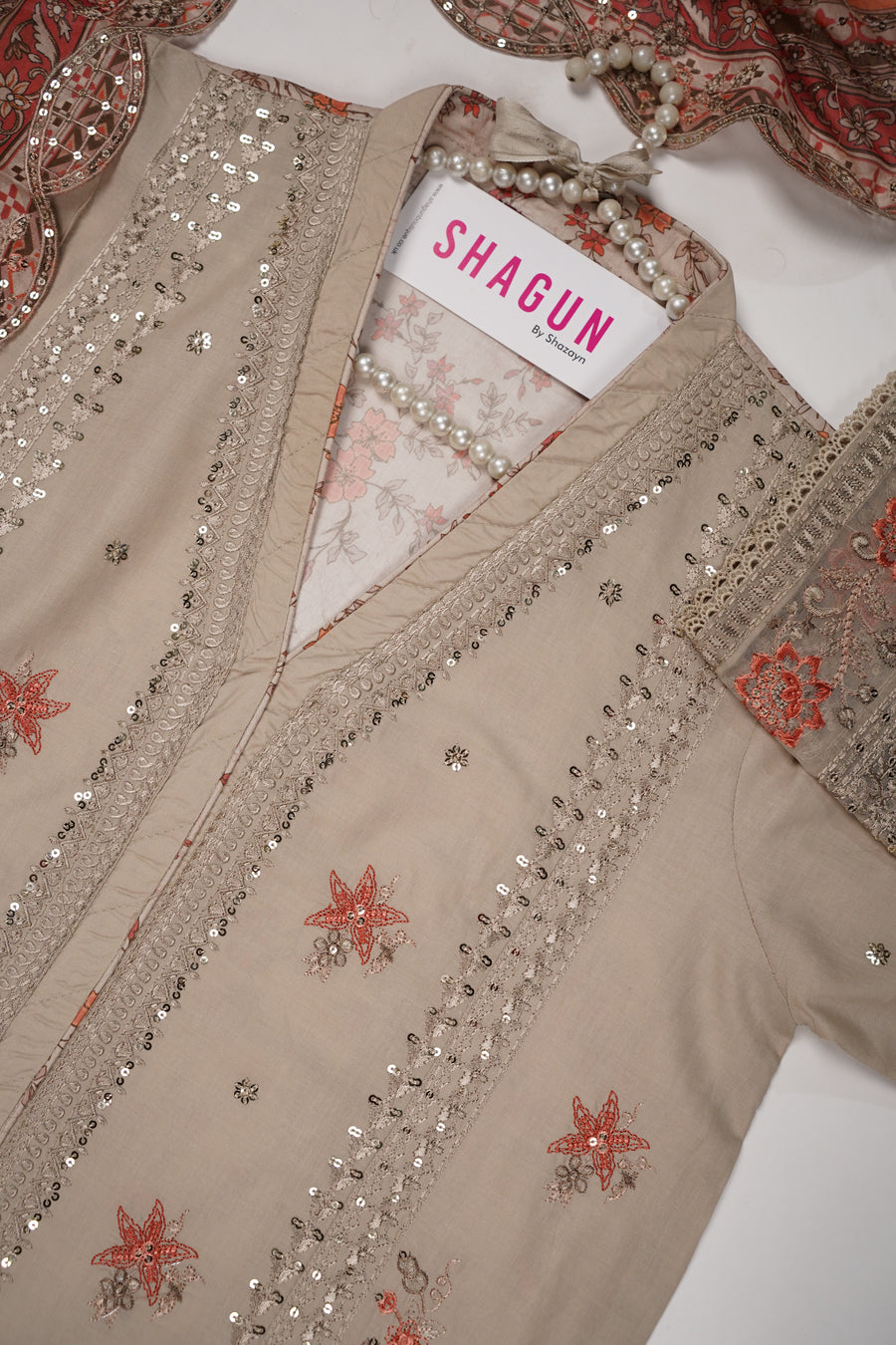 ORIGINAL BIN SAEED EMBROIDERED COTTON EID COLLECTION FH-002