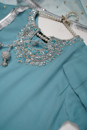 Rang-e-Noor Farshi Vol 3 Chiffon Eid Collection 2025 SR-13