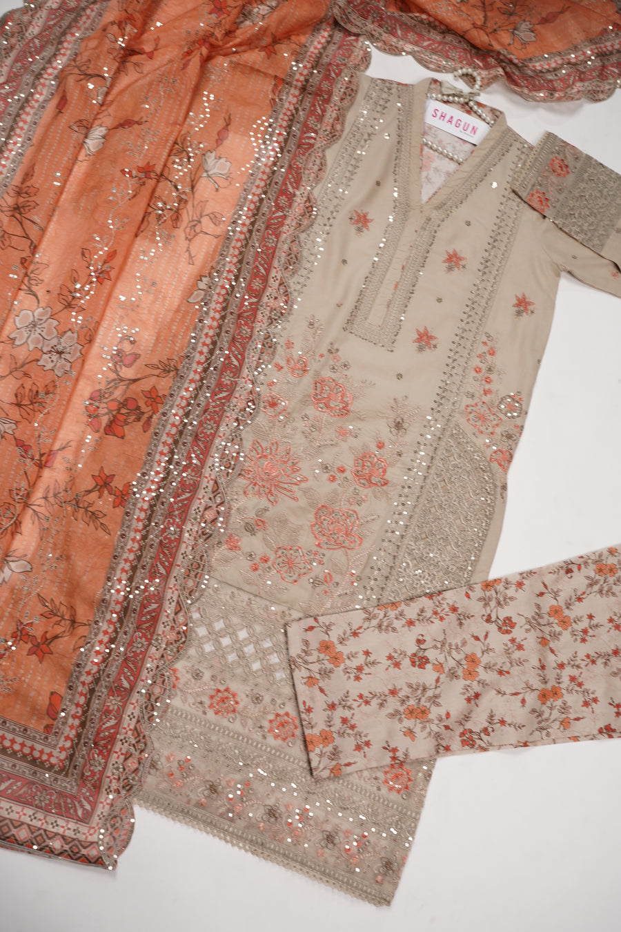 ORIGINAL BIN SAEED EMBROIDERED COTTON EID COLLECTION FH-002