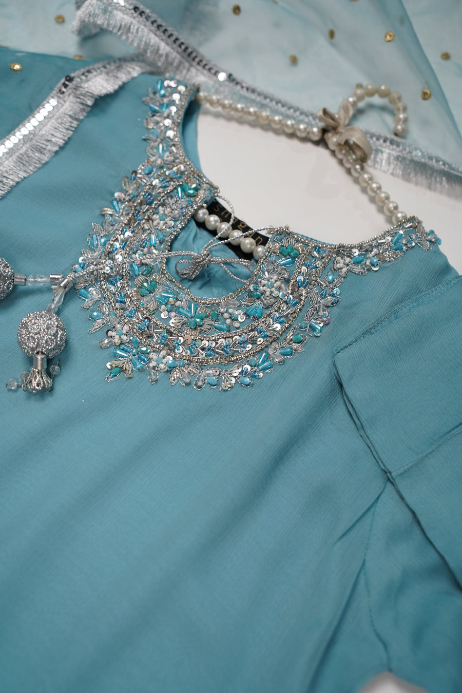 Rang-e-Noor Farshi Vol 3 Chiffon Eid Collection 2025 SR-13