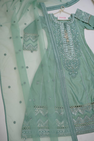 Reet By Shagun Maxi Eid Collection - Khadi Net - 2024 Vol 4 FS-0014