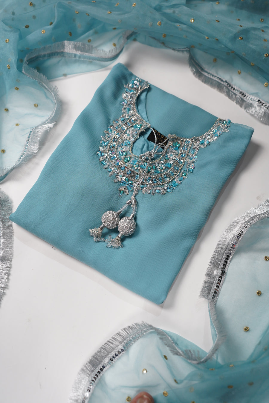 Rang-e-Noor Farshi Vol 3 Chiffon Eid Collection 2025 SR-13