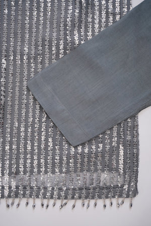 BAROQUE INSPIRED EID COLLECTION GLITTER 3PCS SUIT - 03