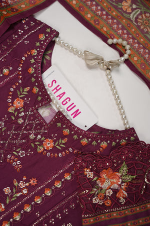 ORIGINAL BIN SAEED EMBROIDERED COTTON EID COLLECTION FH-005