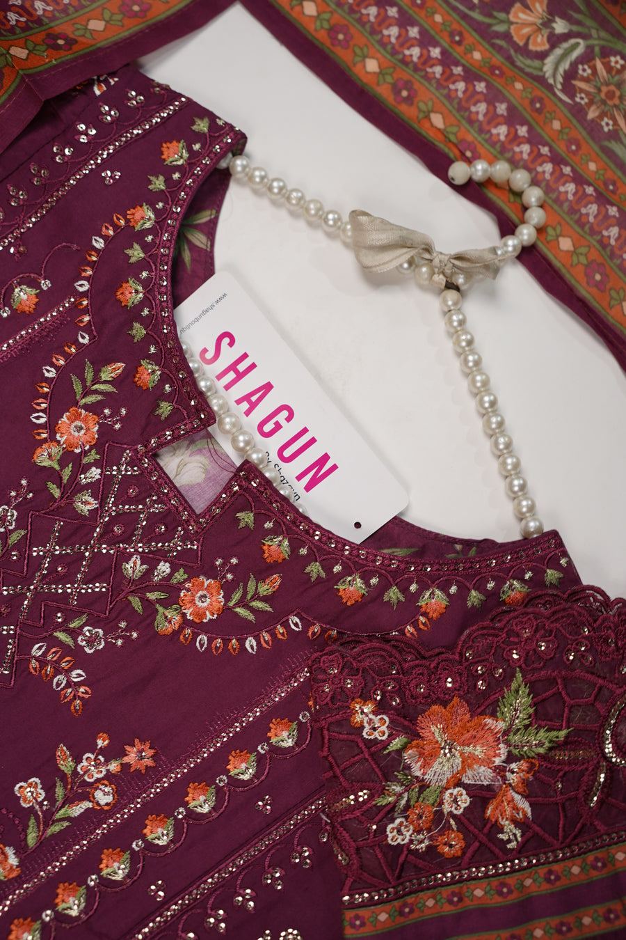 ORIGINAL BIN SAEED EMBROIDERED COTTON EID COLLECTION FH-005