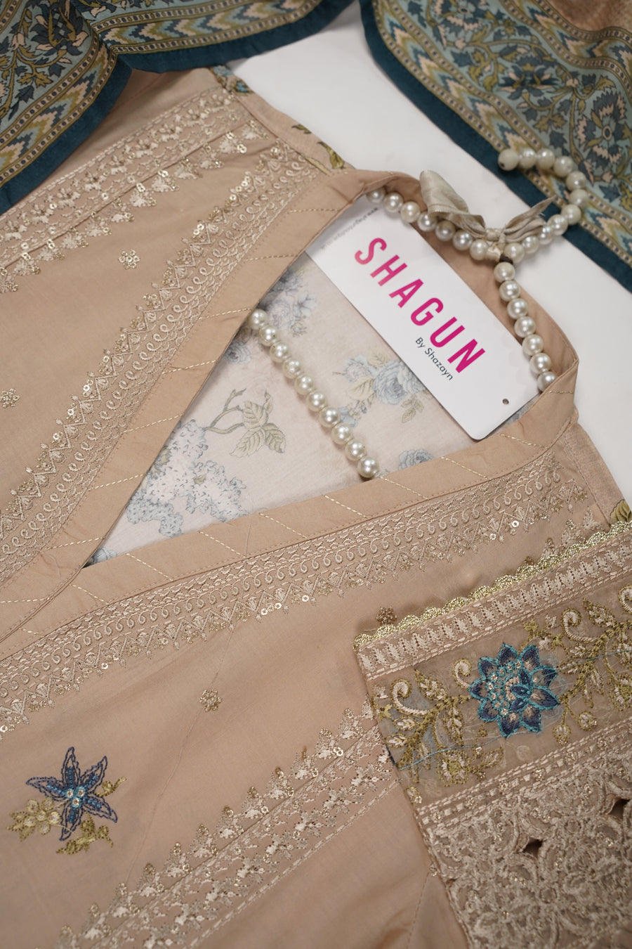 ORIGINAL BIN SAEED EMBROIDERED COTTON EID COLLECTION FH-001