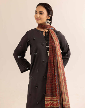 Nishat Ajrak Printed Embroidered Suit