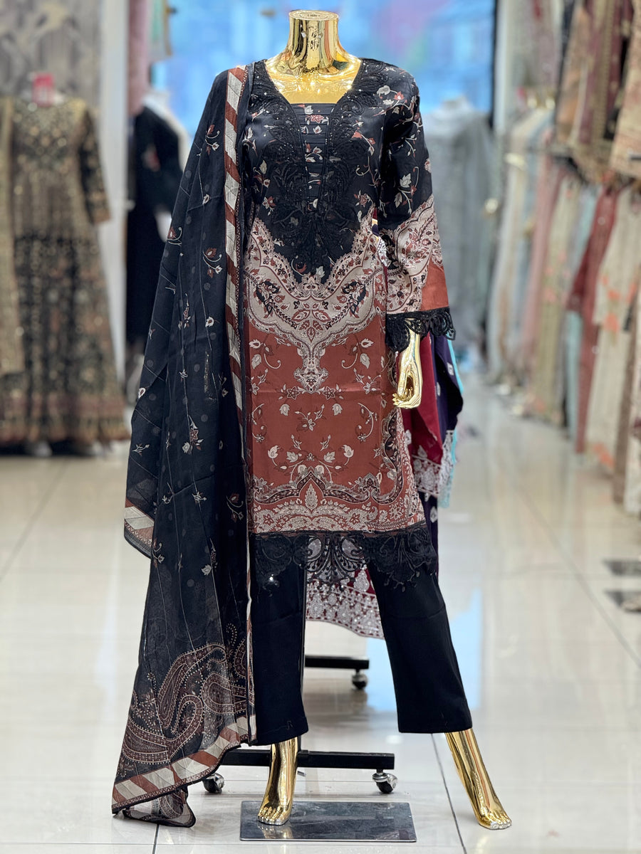 Shagun Exclusive Maria b Inspired Lawn Eid Collection 2025 MS-001