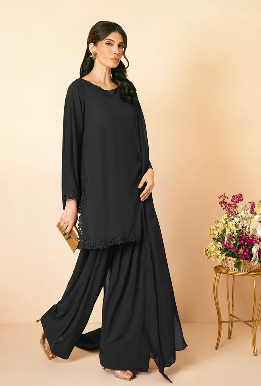 Eid Pret - Farshi shalwar Suit -BB-01 CutWork