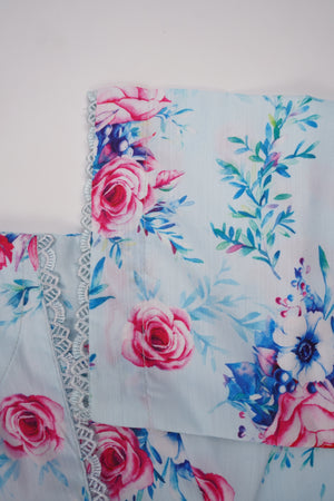 Khaddar Floral Printed 2pcs A-Line Maxi Collection KFP--12
